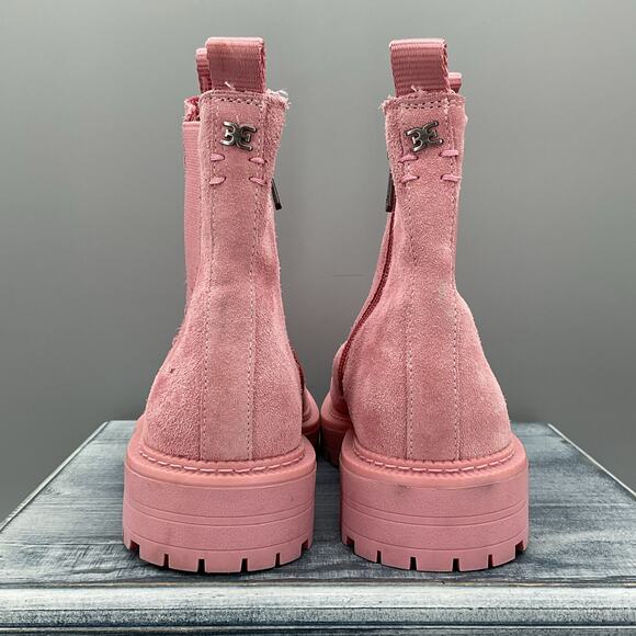 NEW Sam Edelman Girl’s Laguna Chelsea Boots Pink Size 3 - Picture 4 of 10